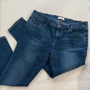 LOFT Women's Dark Indigo Skinny Jeans